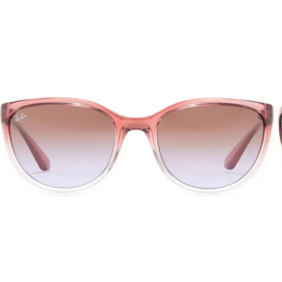 Ray-Ban Emma 59 MM Cat Eye Sunglasses- Light Brown/Gradient Violet - Picture 2 of 12